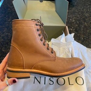 NWT Nisolo All-Weather Amalia Boots -- Tobacco Size 9.5